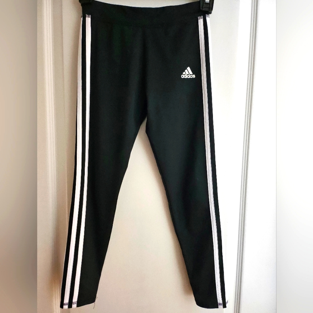 Adidas Kids Black Track Pants Size 7/8